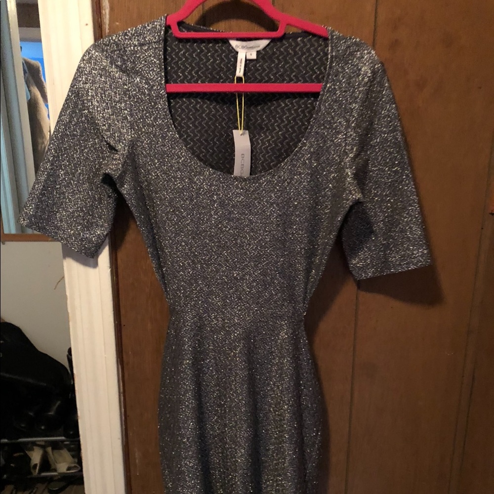 Silver BCBGENERATION open back dress